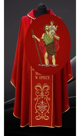 Ornat  czerwony  Św. Krzysztof