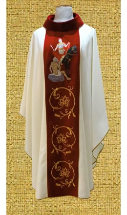 Ornat haftowany Święty Marcin