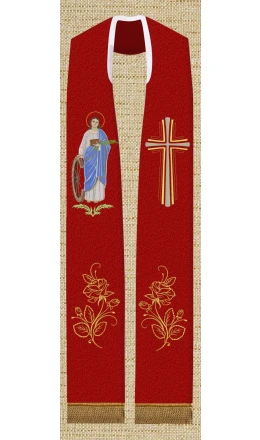 Stuła czerwona Św. Katarzyna