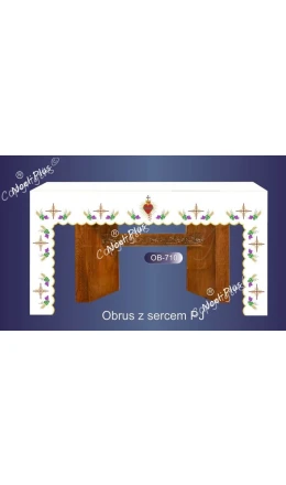 Obrus z Sercem PJ