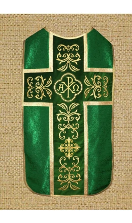 Ornat rzymski zielony
