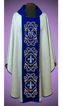 Ornat maryjny srebrny