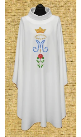 Ornat Maryjny biały