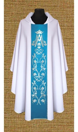 Ornat Maryjny biały