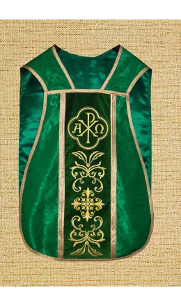 Ornat rzymski zielony