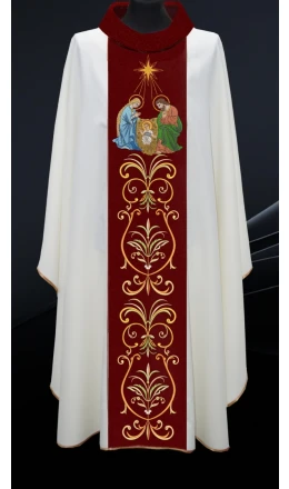 Ornat "Święta Rodzina i szopka